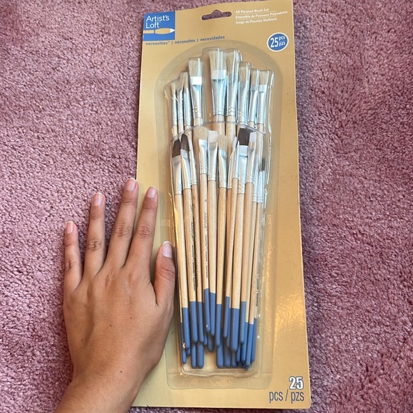 Artist’s Loft All-Purpose Brush Set NWT 25 Pieces for Oils, Watercolor, Acrylics - Picture 2 of 5